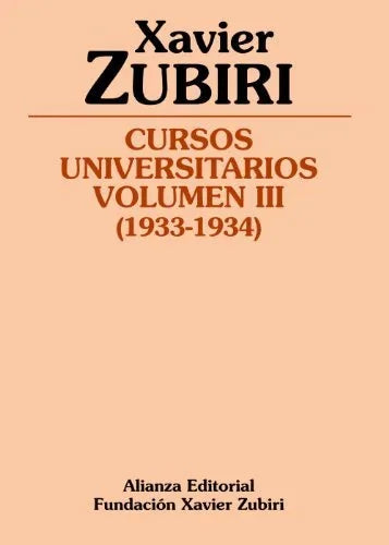 Libro CURSOS UNIVERSITARIOS VOL III de ZUBIRI XAVIER en Colombia, filosofia