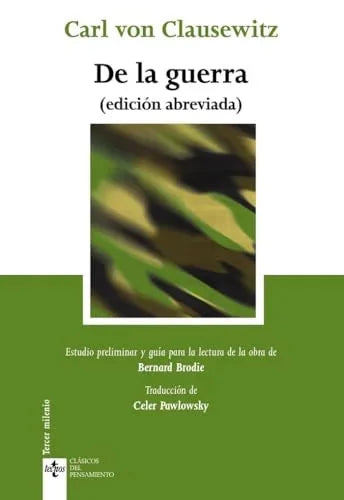 Libro DE LA GUERRA de CLAUSEWITZ CARL VON en Colombia, politica