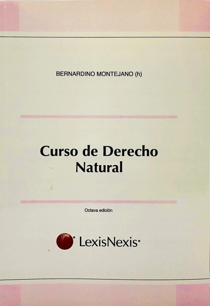 Libro Curso De Derecho Natural