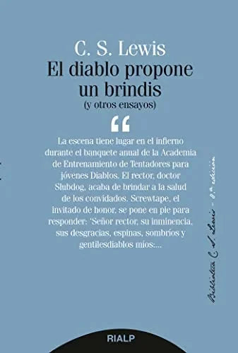 Libro EL DIABLO PROPONE UN BRINDIS de LEWIS C.S. en Colombia, literatura