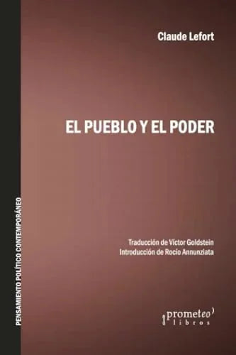 Libro EL PUEBLO Y EL PODER de LEFORT CLAUDE en Colombia, politica
