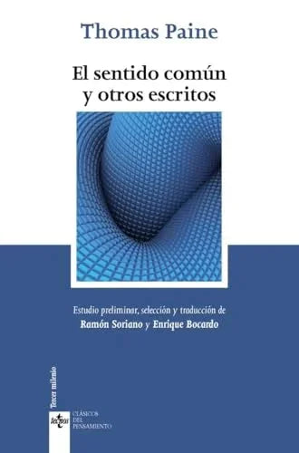 Libro EL SENTIDO COMUN Y OTROS ESCRITOS de Paine Thomas en Colombia, filosofia