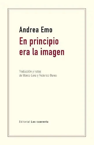 Libro EN PRINCIPIO ERA LA IMAGEN de EMO ANDREA en Colombia, estetica