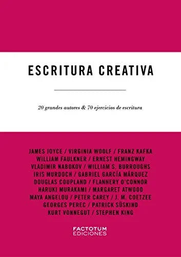Libro ESCRITURA CREATIVA 20 GRANDES AUTORES de VVAA en Colombia, ensayo
