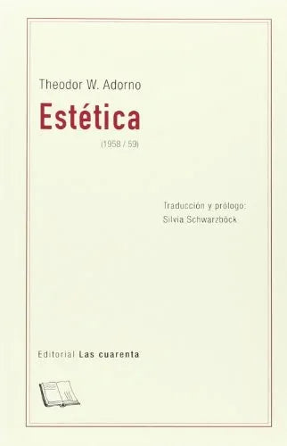 Libro ESTETICA (1958 59) de ADORNO THEODOR en Colombia, filosofia