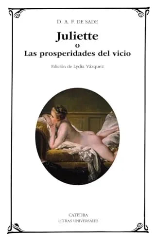 Libro JULIETTE de DE SADE D.A.F. en Colombia, literatura