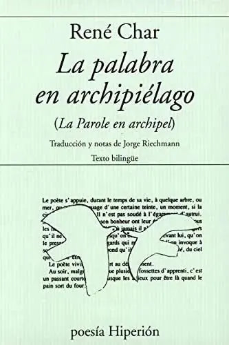 Libro LA PALABRA EN ARCHIPIELAGO de CHAR RENE en Colombia, poesia