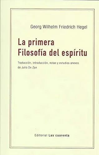 Libro LA PRIMERA FILOSOFIA DEL ESPIRITU de HEGEL GEORG WILHELM FRIEDRICH en Colombia, filosofia