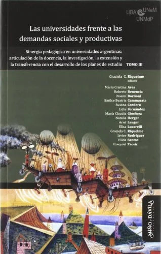 Libro LAS UNIVERSIDADES FRENTE A LAS DEMANDAS SOCIALES TOMO III de RIQUELME GRACIELA C. ED. en Colombia, educacion