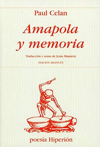 Libro AMAPOLA Y MEMORIA de CELAN PAUL en Colombia, poesia