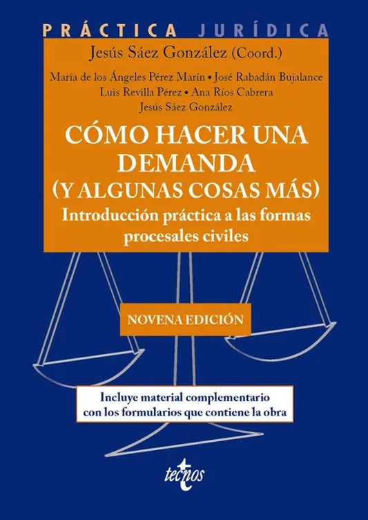 Libro Como Hacer Una Demanda (Y Algunas Cosas Más) de Varios Autores - Tecnos