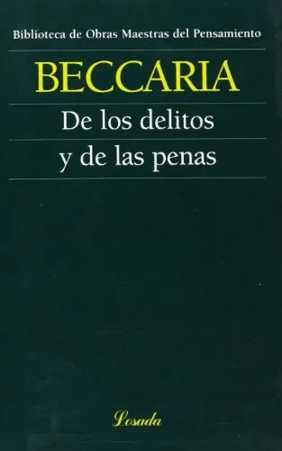 Libro De Los Delitos Y Las Penas