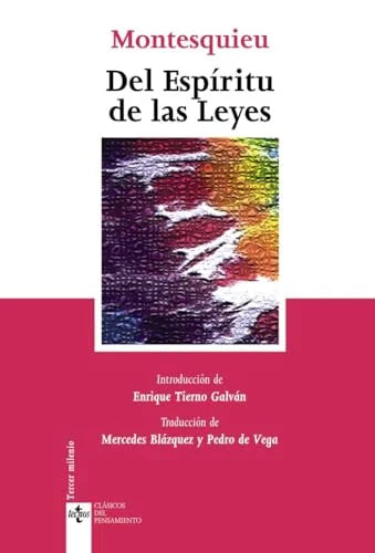 Libro DEL ESPIRITU DE LAS LEYES de MONTESQUIEU en Colombia, filosofia