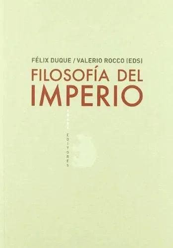 Libro Filosofia Del Imperio