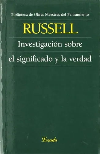Libro Investigacion Sobre El Significado Y La