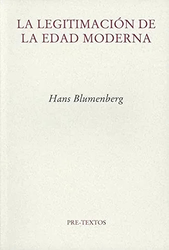 Libro La Legitimacion De La Edad Moderna