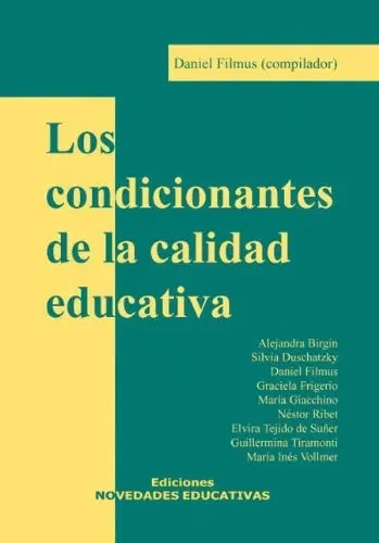 Libro Las Condiciones De La Calidad Educativa