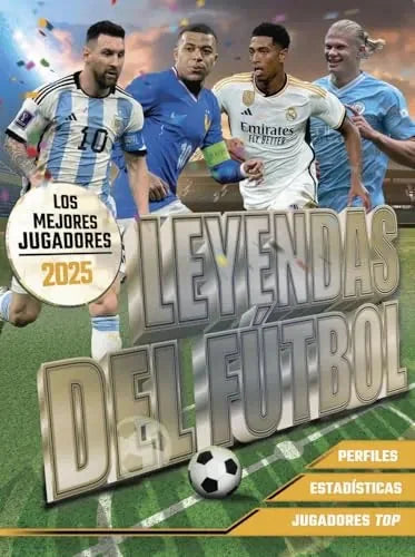Libro LEYENDAS DEL FUTBOL LOS MEJORES JUGADORES 2025 de BALLHEIMER DAVID en Colombia, deportes