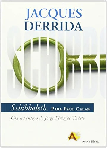 Libro SCHIBBOLETH PARA PAUL CELAN de DERRIDA JACQUES en Colombia, filosofia