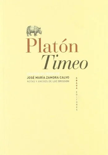 Libro TIMEO BILINGUE de PLATON en Colombia, filosofia