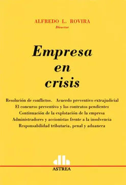 Libro EMPRESA EN CRISIS de ROVIRA ALFREDO L. en Colombia, derecho