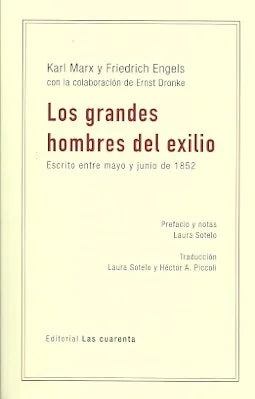 Libro LOS GRANDES HOMBRES DEL EXILIO de KARL MARX FRIEDRICH ENGELS en Colombia, filosofia