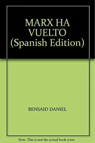 Libro MARX HA VUELTO de BENSAID DANIEL en Colombia, politica
