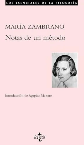 Libro NOTAS DE UN METODO de ZAMBRANO MARIA en Colombia, filosofia