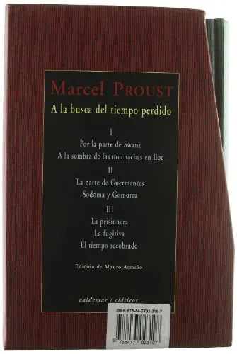 A La Busqueda Del Tiempo Perdido 3 Tomo - Icaro Libros