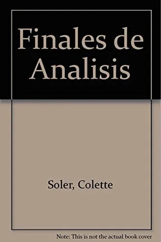 Libro Finales De Analisis