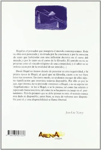 Libro Hegel, La Inquietud De Lo Negativo