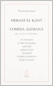 Libro Inmanuel Kant, Comida Alemana