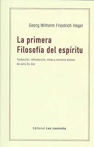 Libro La Primera Filosofia Del Espiritu