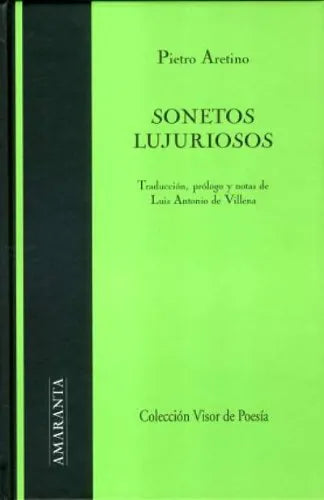 Libro Sonetos Lujuriosos