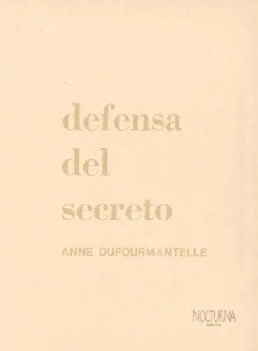 Libro DEFENSA DEL SECRETO de DUFOURMANTELLE ANNE en Colombia, psicoanalisis