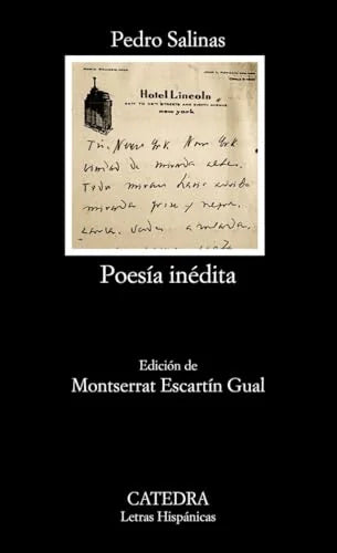 Libro POESIA INEDITA de SALINAS PEDRO en Colombia, poesia