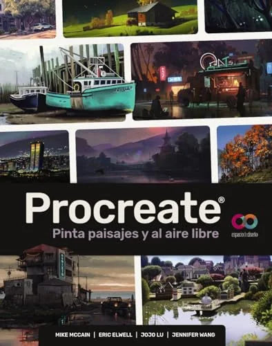 Libro PROCREATE PINTA PAISAJES Y AL AIRE LIBRE de VV.AA en Colombia, diseño
