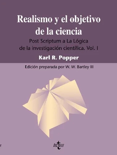 Libro REALISMO Y EL OBJETIVO DE LA CIE T1 de POPPER KARL R. en Colombia, ciencia
