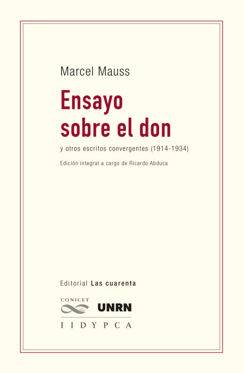 Libro ENSAYO SOBRE EL DON de MAUSS MARCEL en Colombia, antropologia
