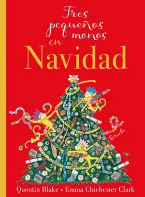 Libro TRES PEQUENOS MONOS EN NAVIDAD de BLAKE QUENTIN en Colombia, infantil