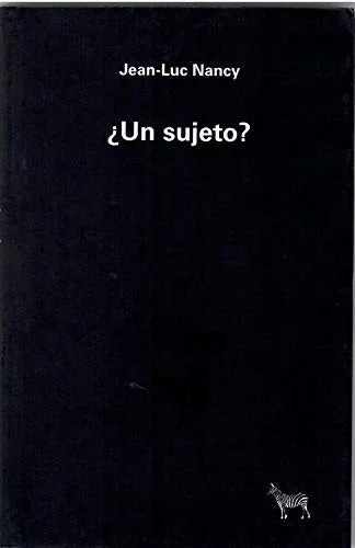Libro UN SUJETO? de NANCY JEAN LUC en Colombia, filosofia