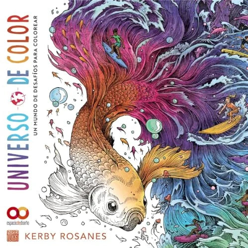 Libro UNIVERSO DE COLOR UN MUNDO DE DESAFIOS PARA COLOREAR de ROSANES KERBY en Colombia, dibujo