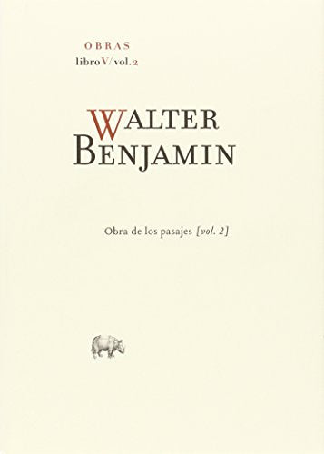 Libro Walter Benjamin Libro V, Vol 2