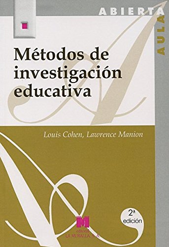 Libro Metodos De Investigacion Educativa