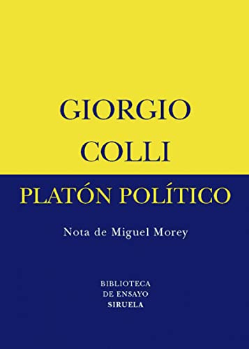 Libro Platon Politico