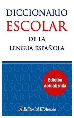 Libro Diccionario Escolar De La Lengua Español